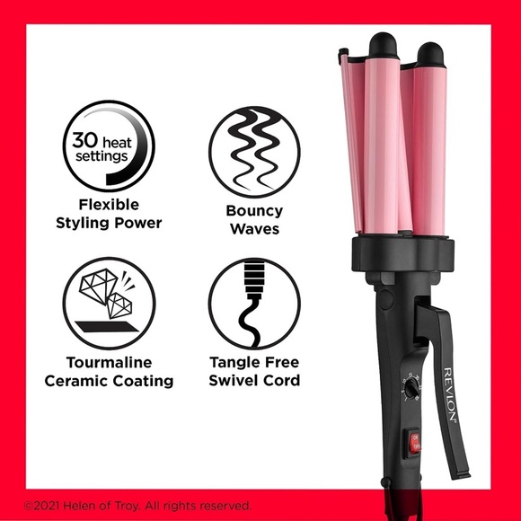 Revlon 3 Barrel Jumbo Hair Waver - Picture 2 of 4